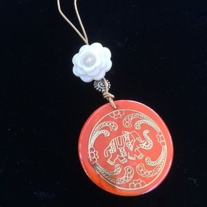 Handmade Shell &Leather Necklace